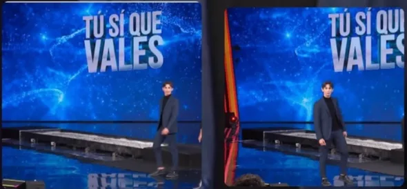 Francescomatteo sul palco di Tú sí que vales