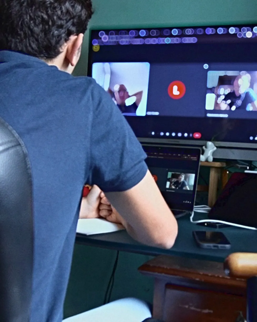 Francescomatteo in videochiamata con un cliente